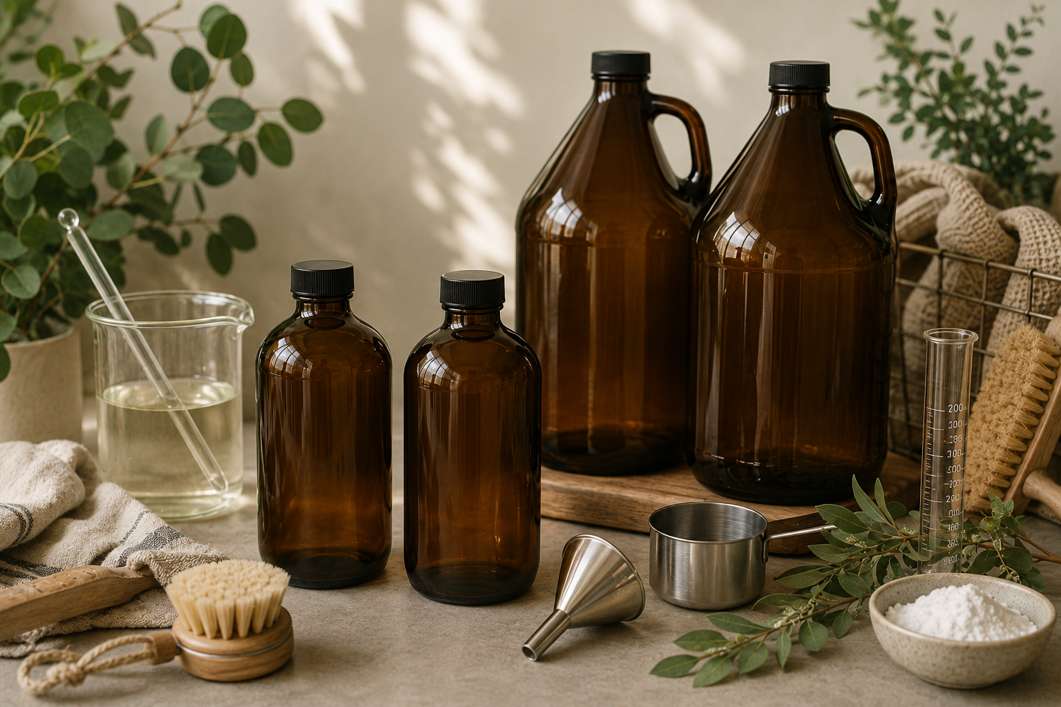 Noble Poet collection in recyclable amber glass and minimal packaging